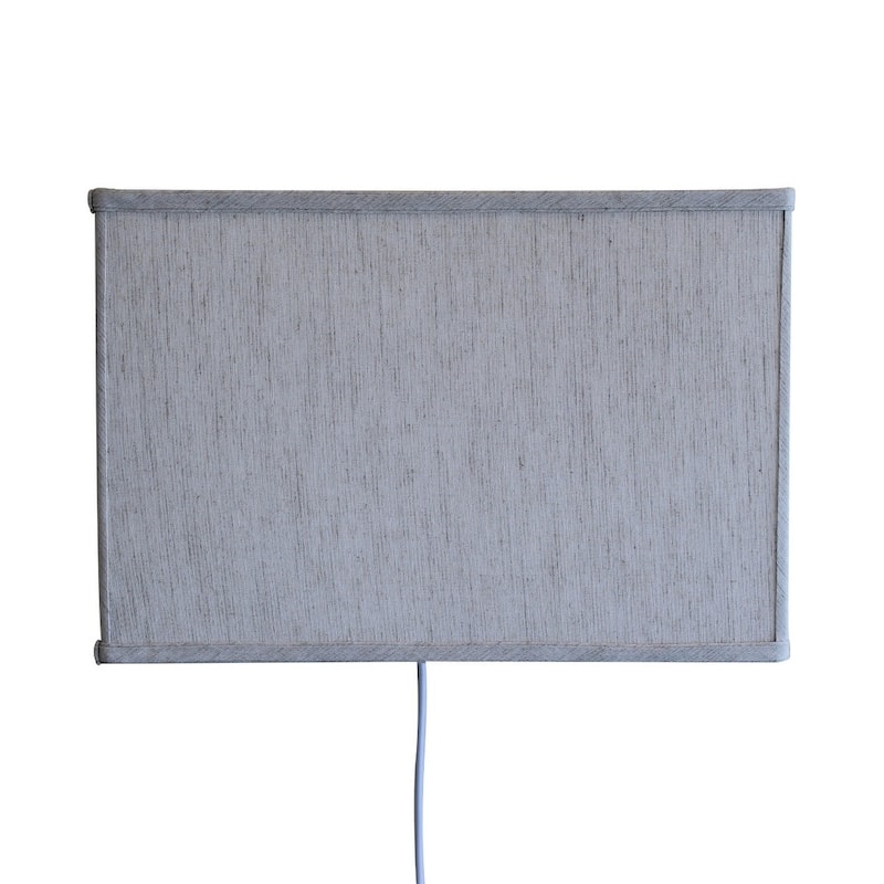 Floating Shade Plug-In Wall Light Textured Oatmeal (10x16) (10x16) x 11