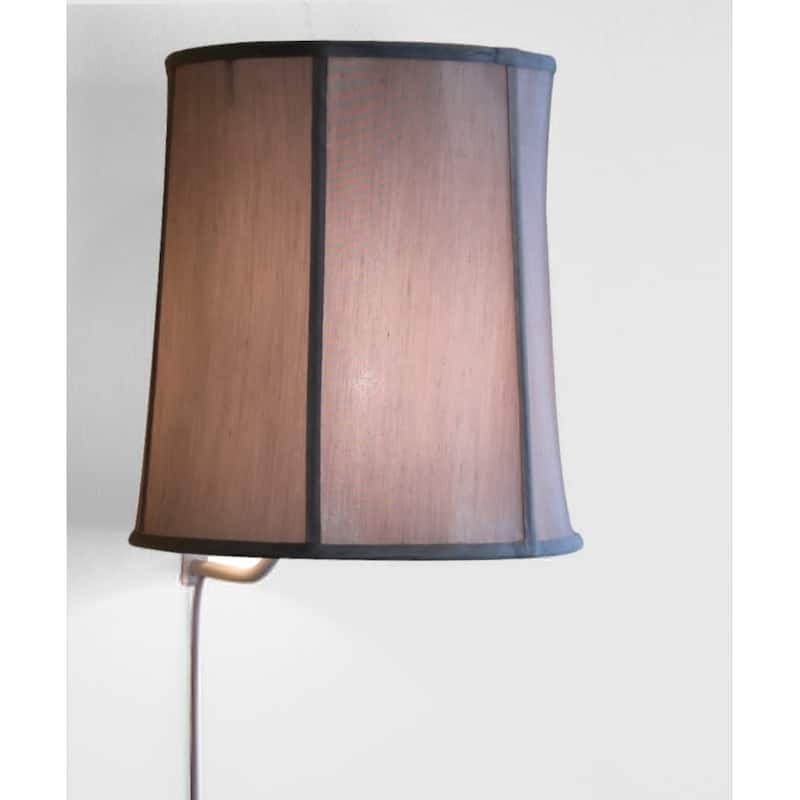 Floating Shade Plug-In Wall Light Gray 12x14x15