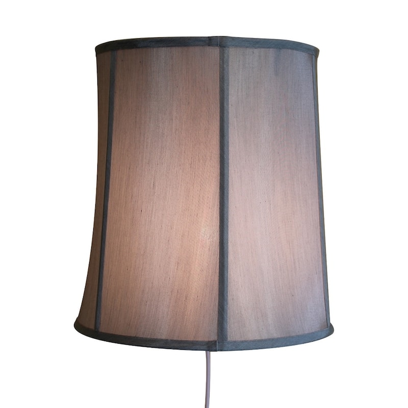 Floating Shade Plug-In Wall Light Gray 12x14x15