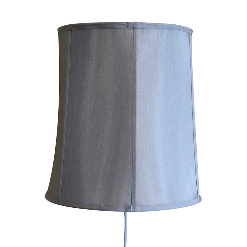 Floating Shade Plug-In Wall Light Gray 12x14x15