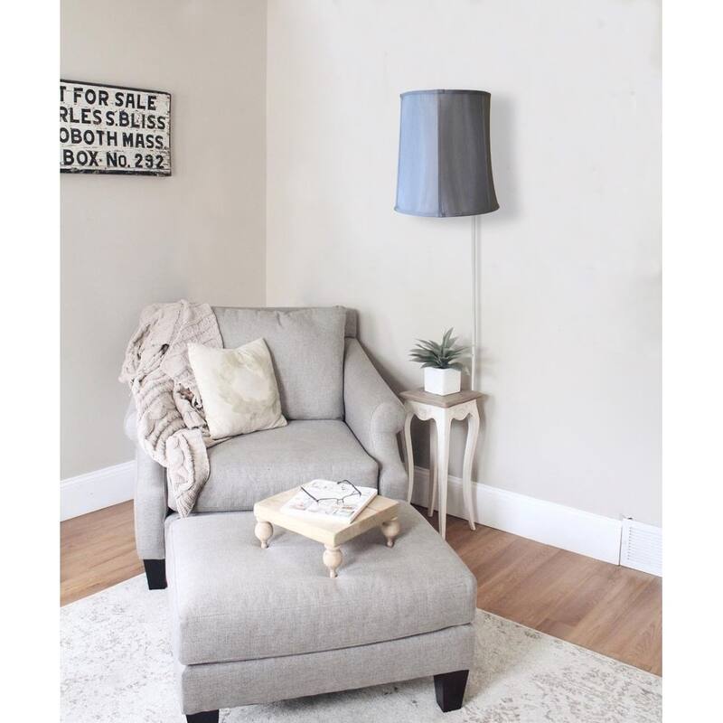 Floating Shade Plug-In Wall Light Gray 12x14x15