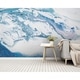 Wave White Turquoise Splash Textile Wallpaper - Bed Bath & Beyond ...