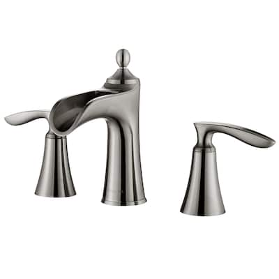 Ukiah Two Handle 8 Inch Widespread Bathroom Faucet