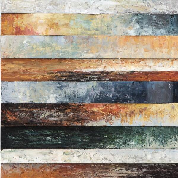 Shop Plank Style Rectangular Wood And Metal Wall Decor Multicolor