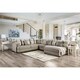 preview thumbnail 2 of 4, Furniture of America Stym Farmhouse Light Grey Solid Wood Sectional