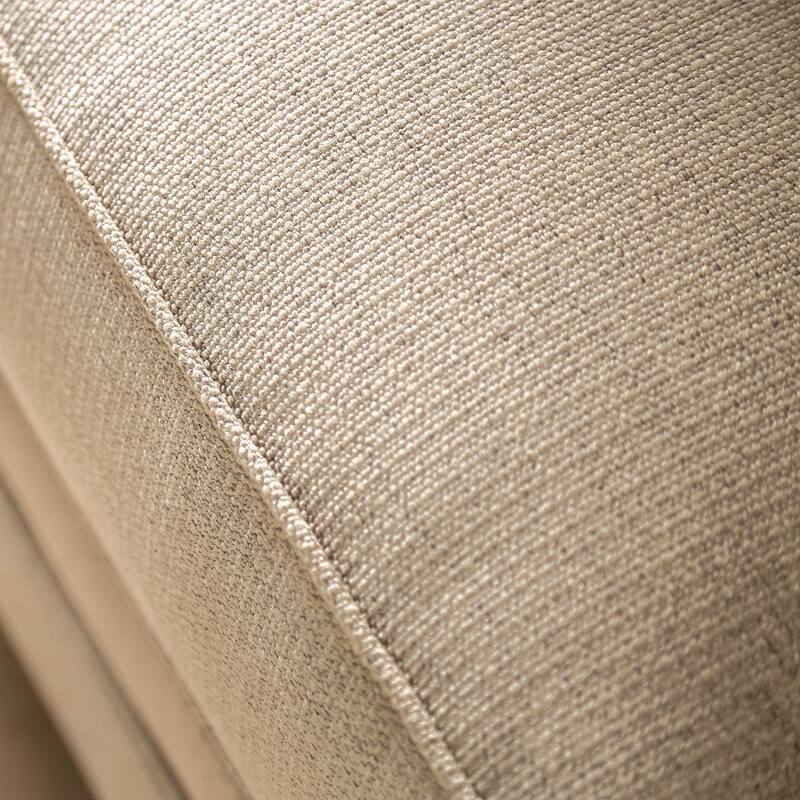Qyn Transitional Beige Chenille Upholstered Nailhead Trim Rolled Arms Sofa by Furniture of America