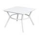 preview thumbnail 5 of 4, Furniture of America Tarm Contemporary White 36-inch Metal Patio Table