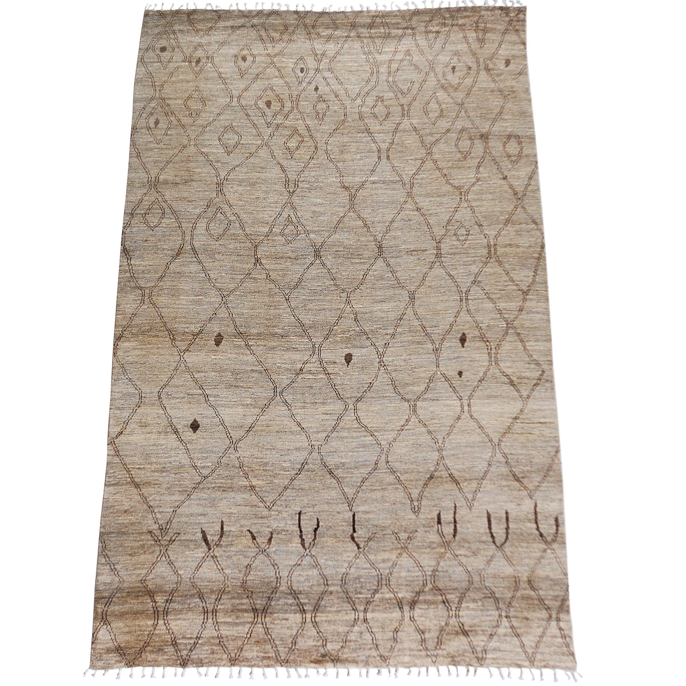 Shop Large Trellis Tribal Moroccan Area Rug Handmade Living Room Carpet 9 10 X 13 7 On Sale Overstock 30978226
