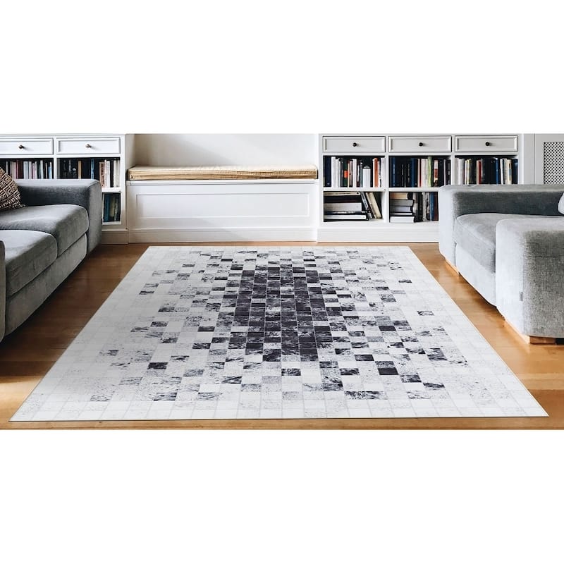 Steppe New Moon Ivory-Gray Area Rug