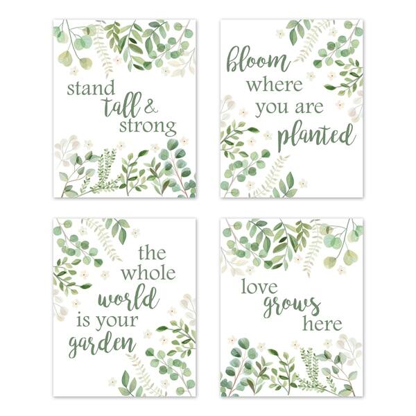 Shop Tropical Leaf Collection Wall Decor Art Prints Set Of 4