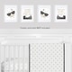 preview thumbnail 2 of 6, Watercolor Moon Collection Wall Decor Art Prints (Set of 4) - Grey Black Gold Modern Celestial Twinkle Twinkle Little Star