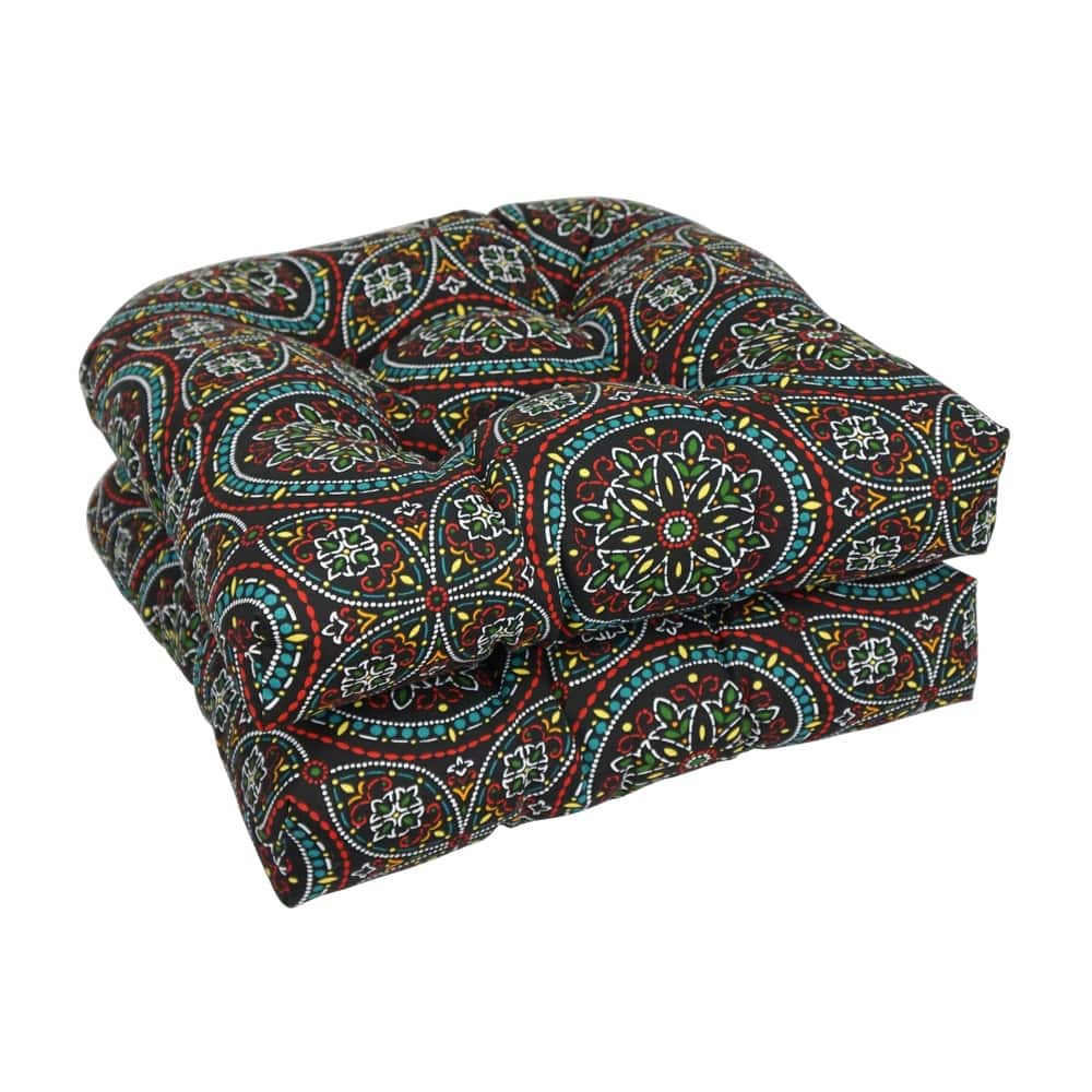Blazing Needles 19-inch U-Shaped Dining Chair Cushions (Set of 2)