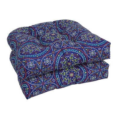 Blazing Needles 19-inch U-Shaped Dining Chair Cushions (Set of 2)