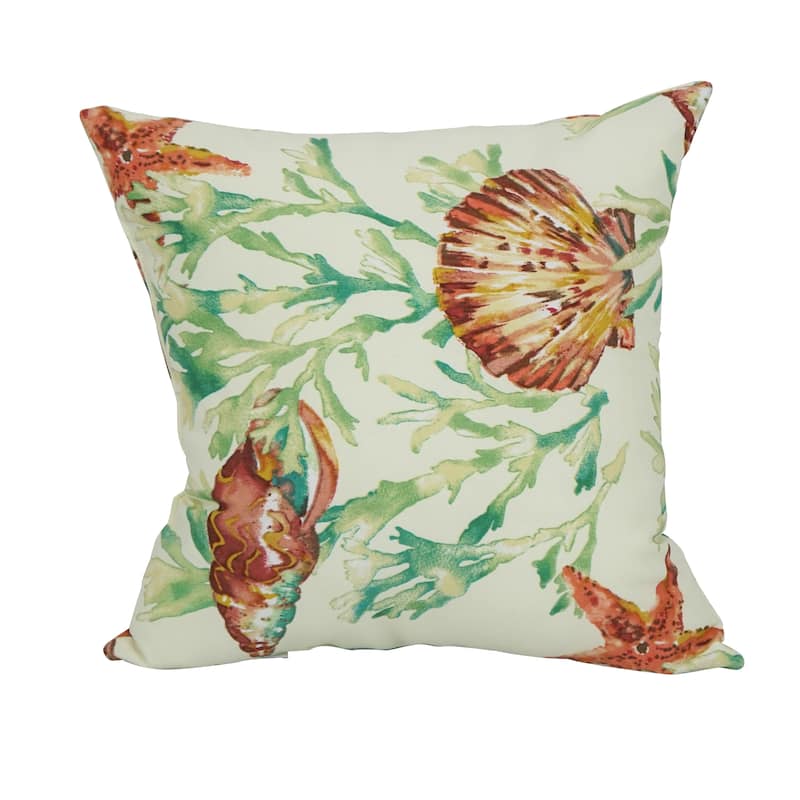 Blazing Needles 17-inch Square Polyester Outdoor Throw Pillows (Set of 2)