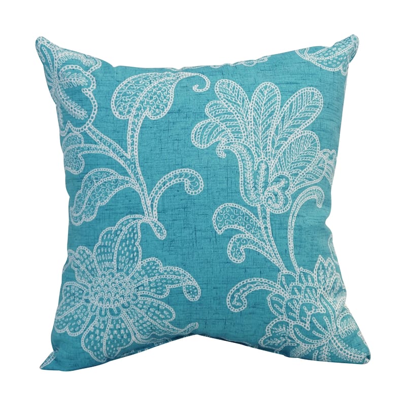 Blazing Needles 17-inch Square Polyester Outdoor Throw Pillows (Set of 2)