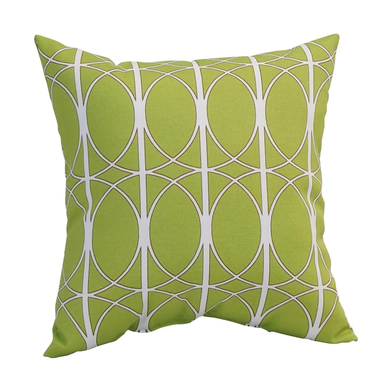 Blazing Needles 17-inch Square Polyester Outdoor Throw Pillows (Set of 2)