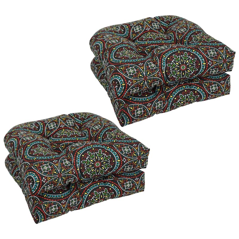 19-inch U-Shaped Dining Chair Cushions (Set of 4) - Alden Starlight