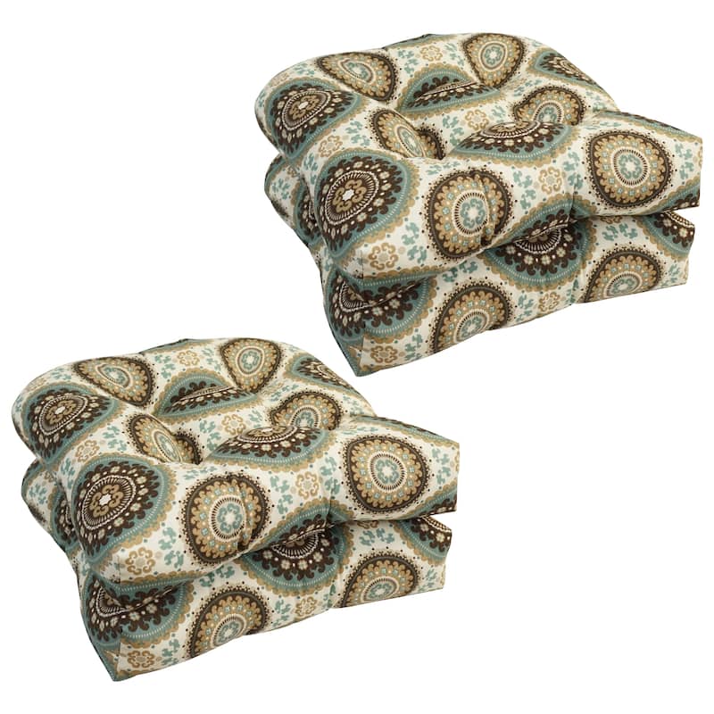 19-inch U-Shaped Dining Chair Cushions (Set of 4) - Bindis Spray