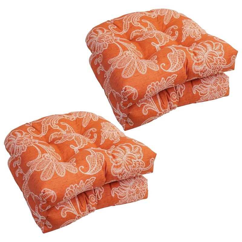 Blazing Needles 19-inch U-Shaped Dining Chair Cushions (Set of 4)