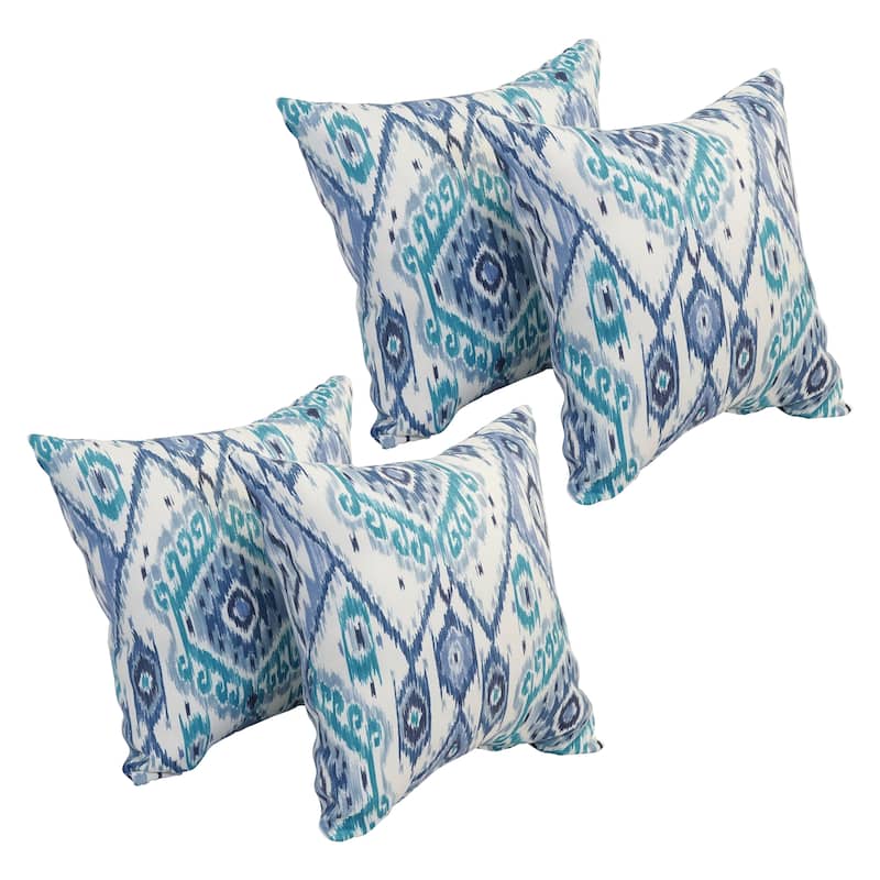 17-inch Square Polyester Outdoor Throw Pillows (Set of 4)