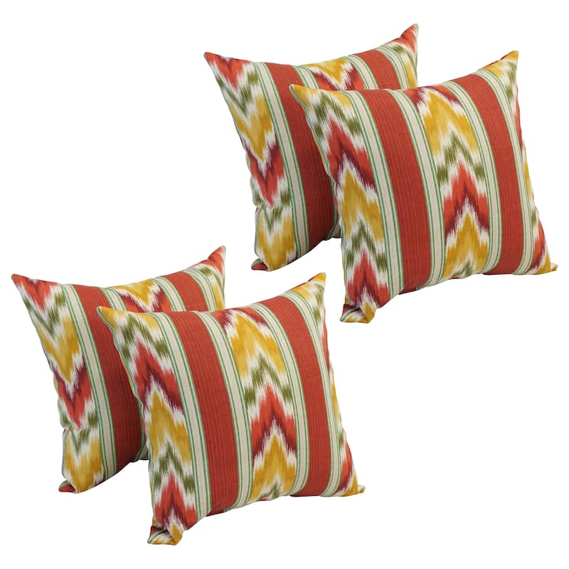 17-inch Square Polyester Outdoor Throw Pillows (Set of 4)