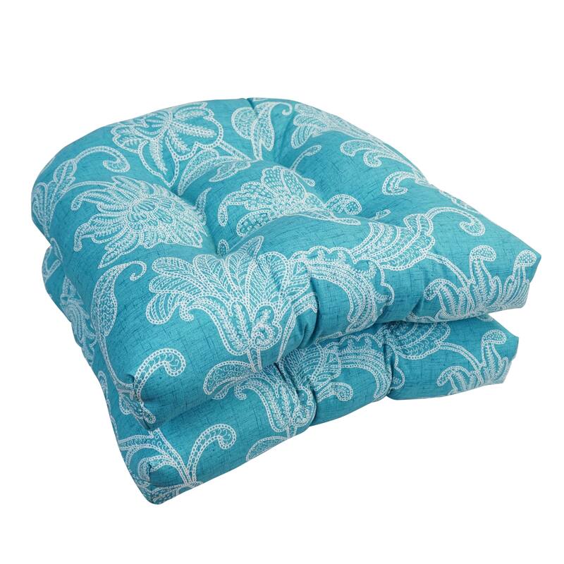 Blazing Needles 19-inch U-Shaped Dining Chair Cushions (Set of 2)