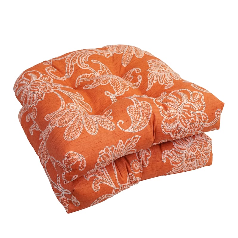 Blazing Needles 19-inch U-Shaped Dining Chair Cushions (Set of 2)