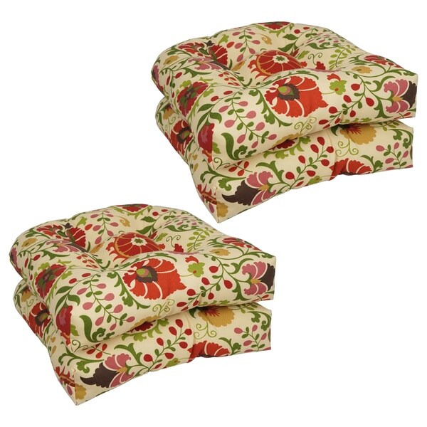 Shop 19-inch U-Shaped Dining Chair Cushions (Set of 4) - Overstock