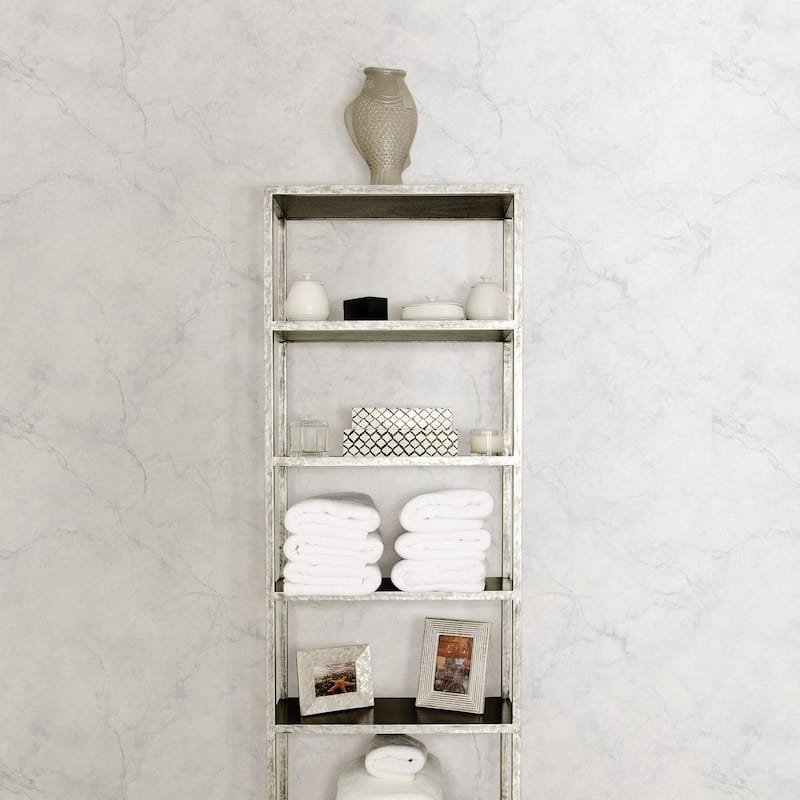 Buellton, Carrara Marble Peel & Stick Wallpaper