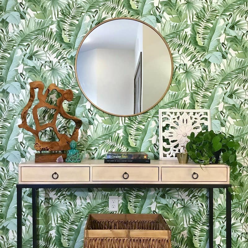 Commerce, Maui Peel and Stick Wallpaper - Greens