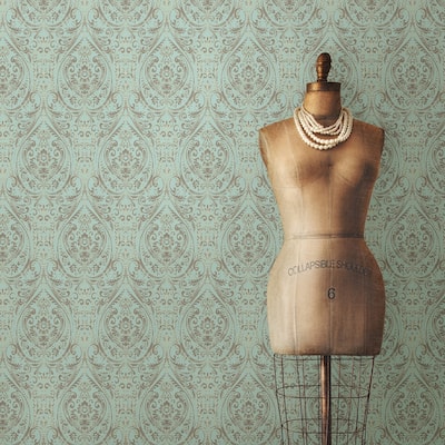 Brisbane, Nomad Damask Peel & Stick Wallpaper