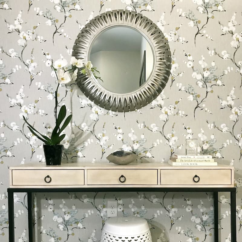 Cloverdale, Mirei Peel & Stick Wallpaper - Greys