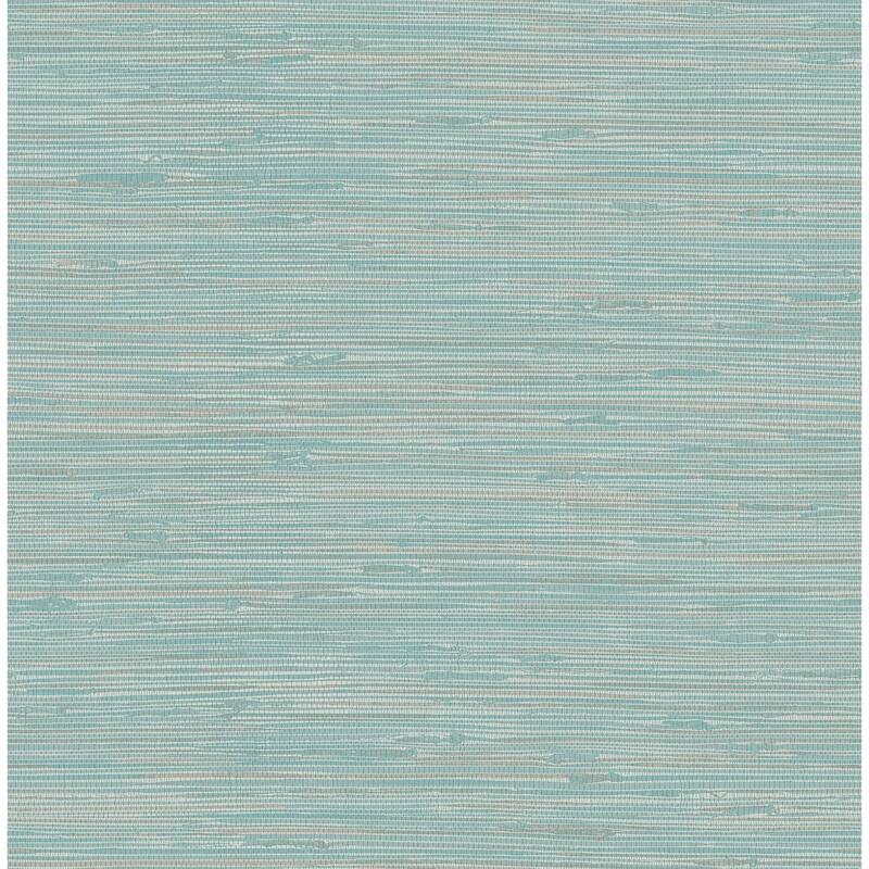 Capitola, Tibetan Grasscloth Teal Peel & Stick Wallpaper
