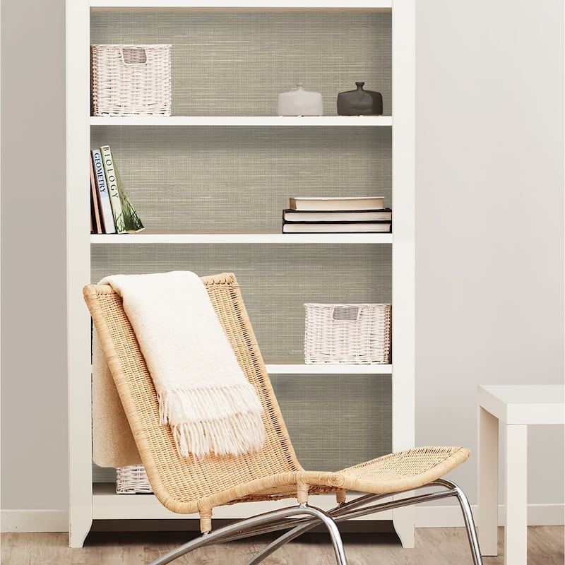 Duarte, Wheat Grasscloth Peel & Stick Wallpaper