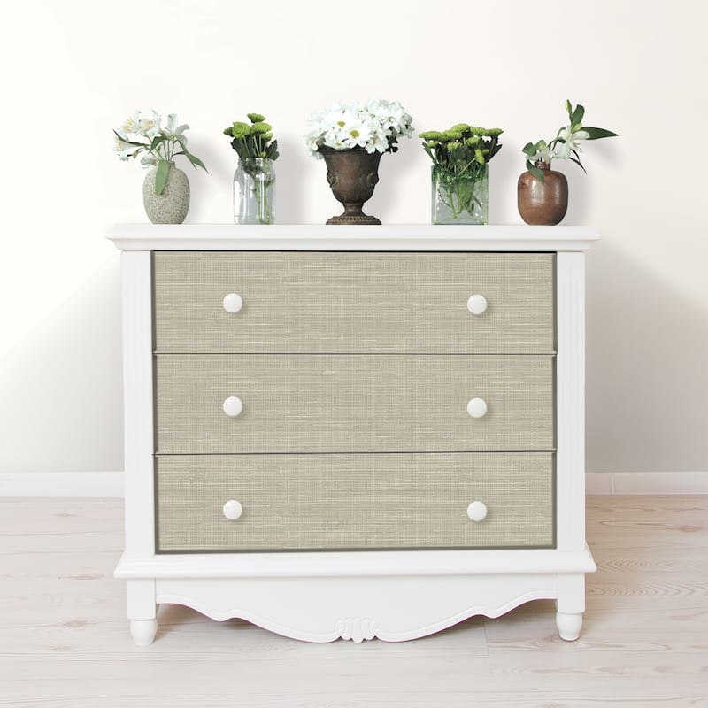 Duarte, Wheat Grasscloth Peel & Stick Wallpaper