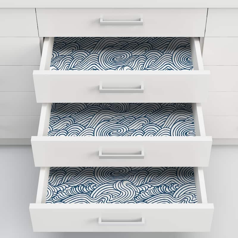 Gonzales, Navy Saybrook Peel & Stick Wallpaper
