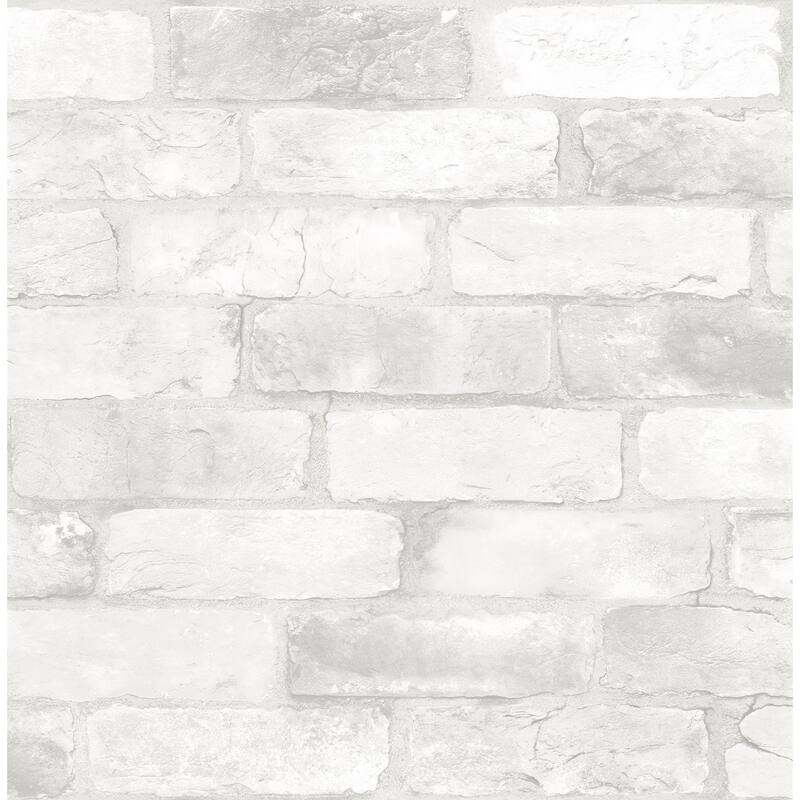 Calexico, Loft White Brick Peel & Stick Wallpaper