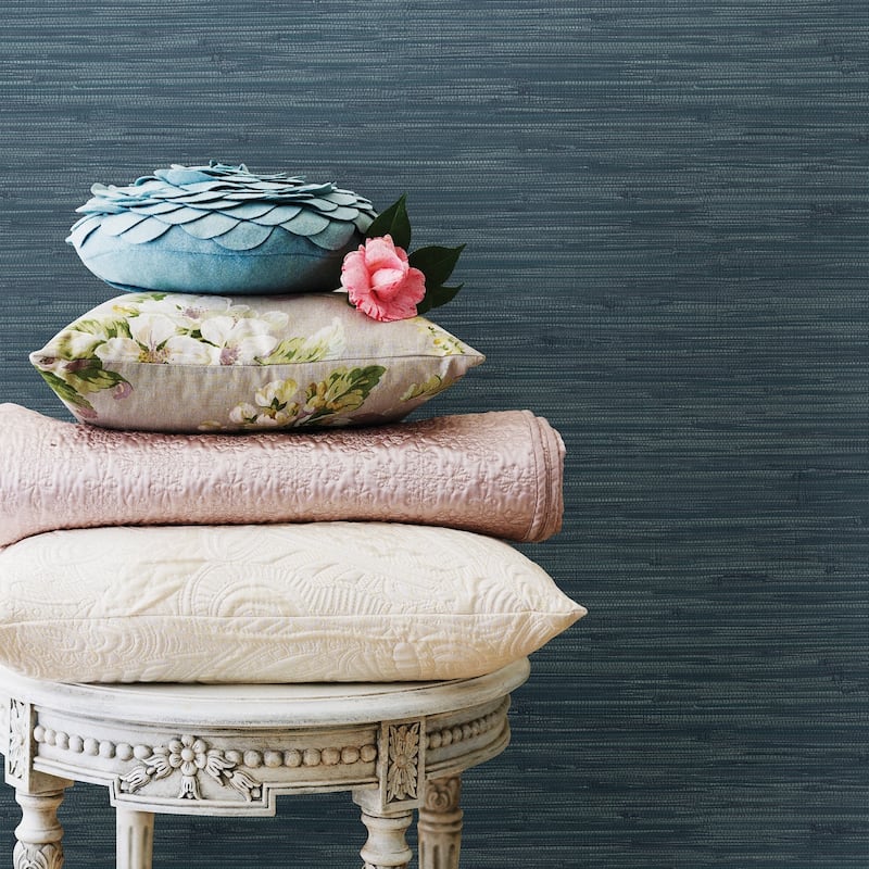 Colma, Cream Grassweave Peel & Stick Wallpaper