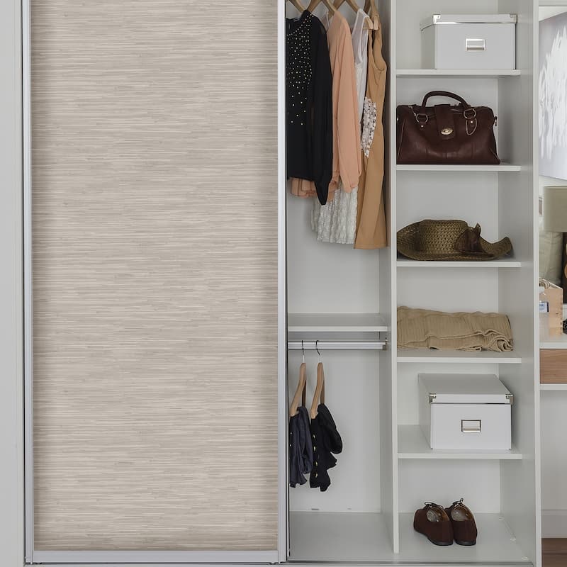 Colma, Cream Grassweave Peel & Stick Wallpaper