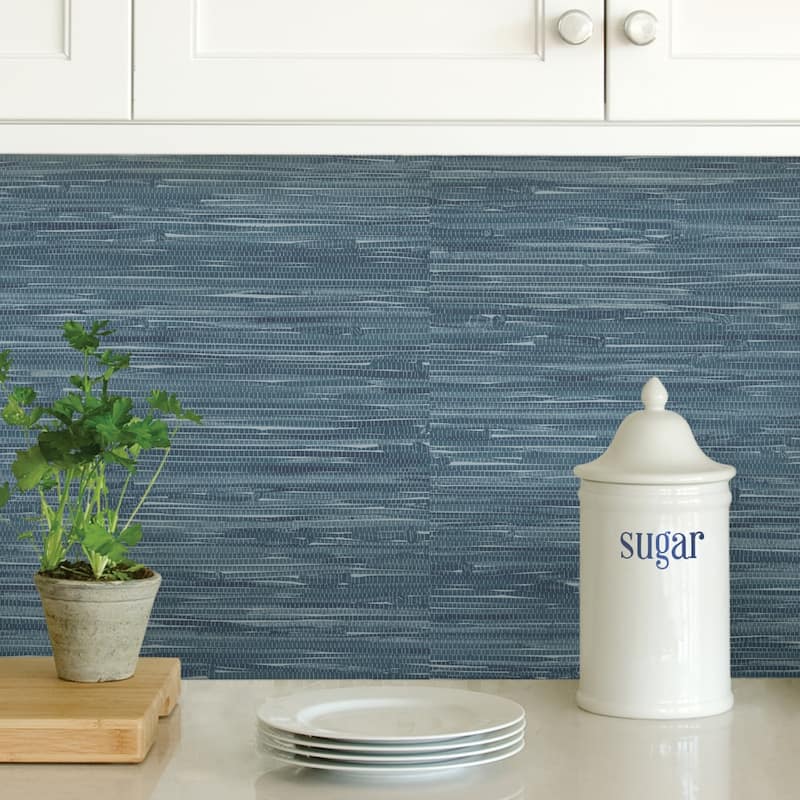 Colma, Cream Grassweave Peel & Stick Wallpaper