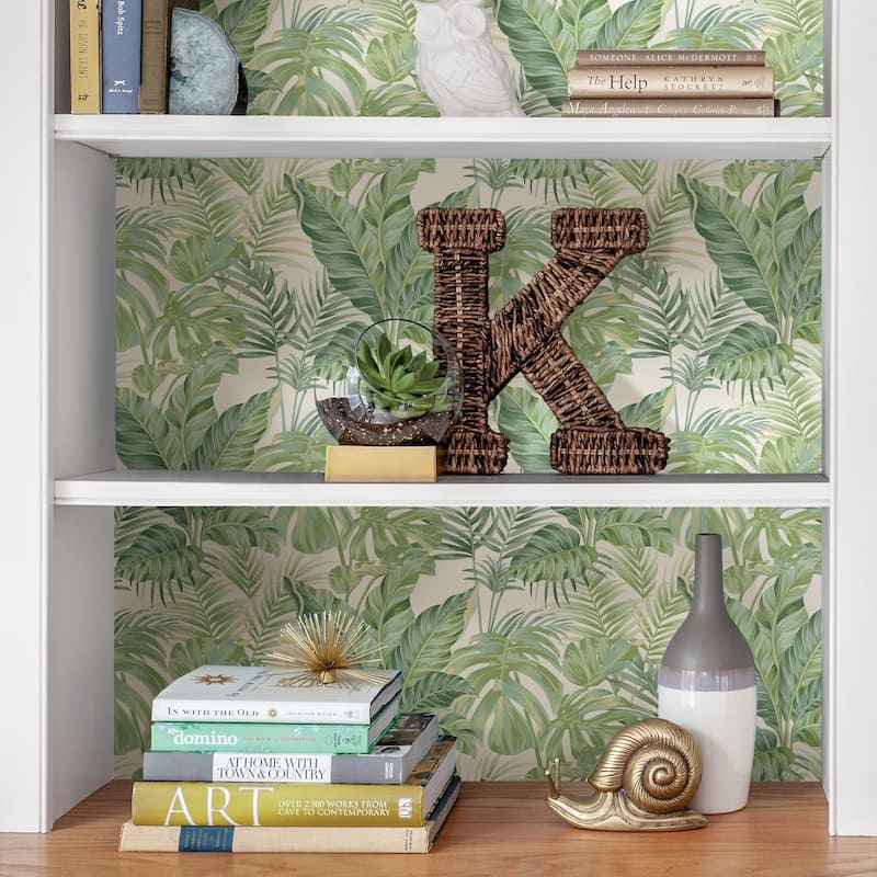 Cupertino, Madagascar Peel & Stick Wallpaper - Greens