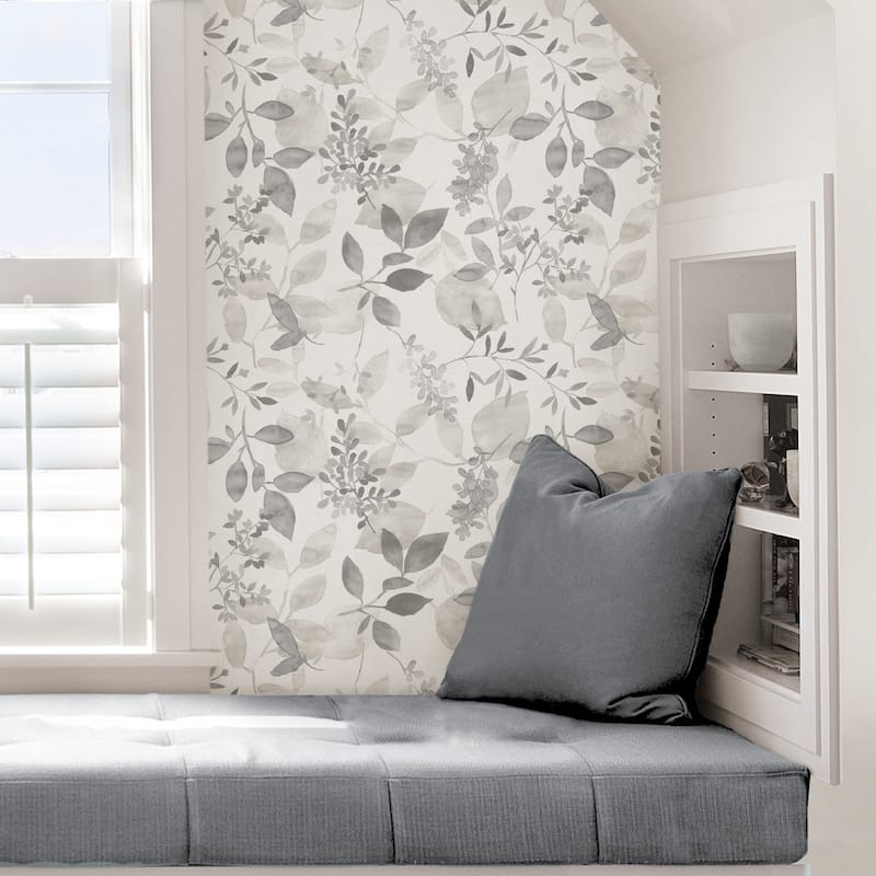 Encinitas, Grey Breezy Peel & Stick Wallpaper