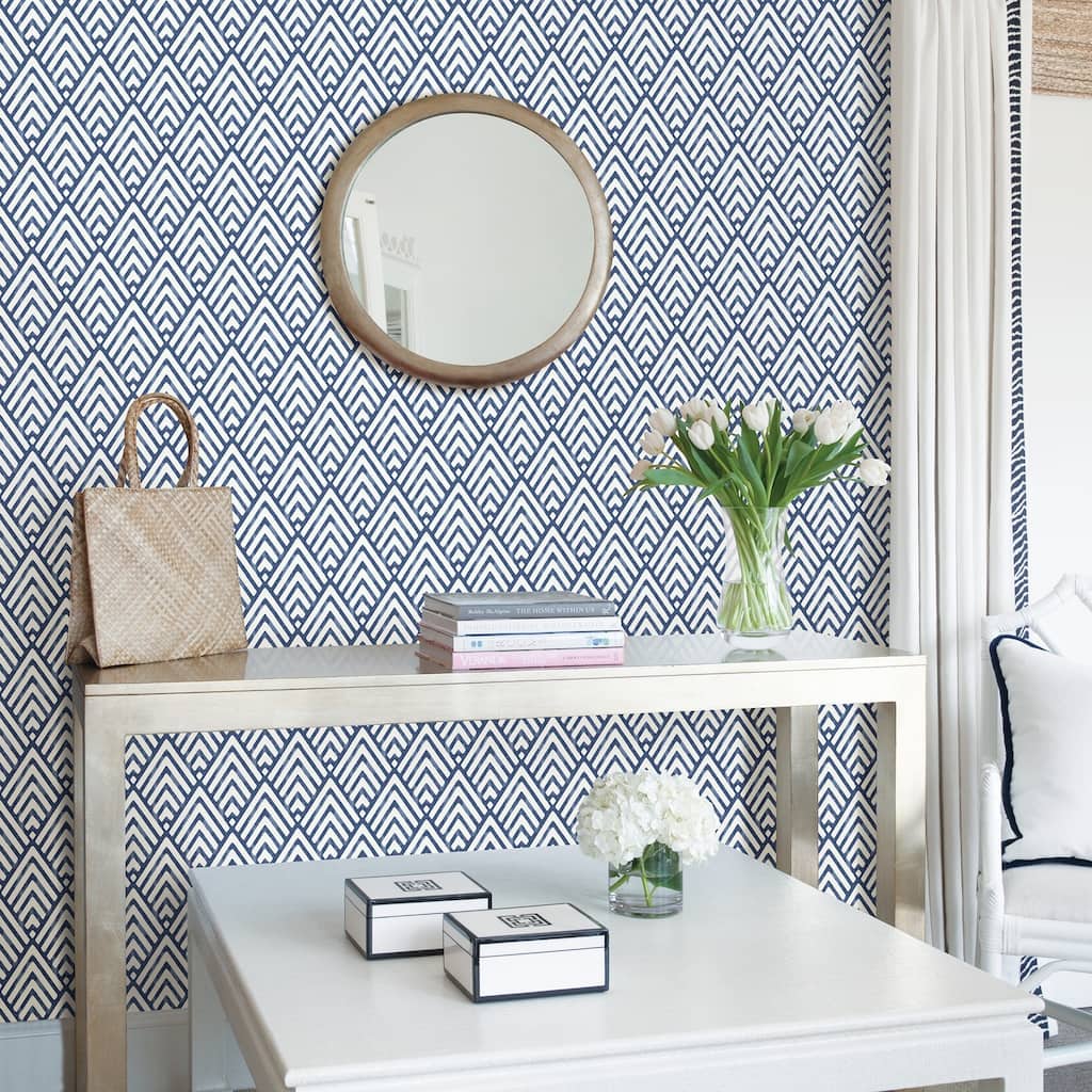 Dixon, Arrowhead Deep Blue Peel & Stick Wallpaper