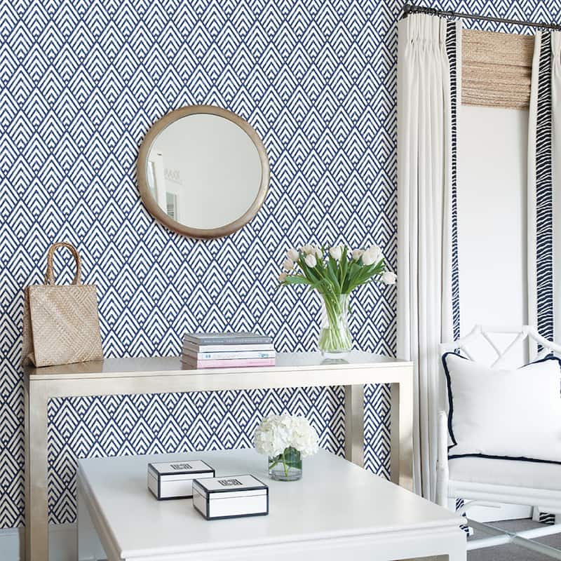 Dixon, Arrowhead Deep Blue Peel & Stick Wallpaper