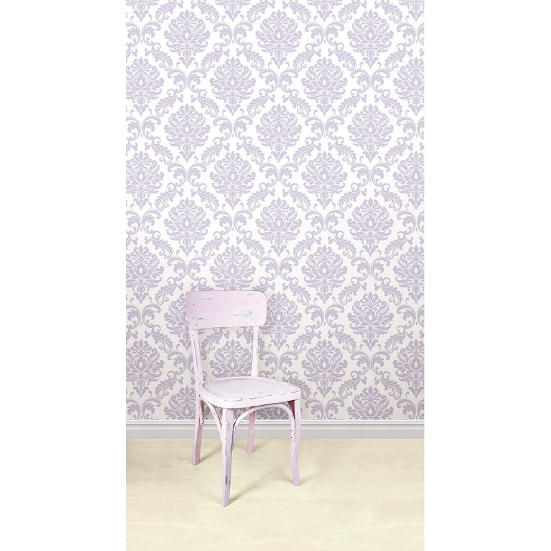 Alameda, Purple Ariel Peel & Stick Wallpaper