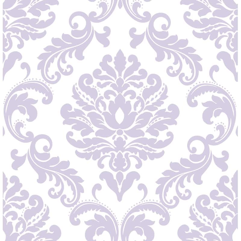 Alameda, Purple Ariel Peel & Stick Wallpaper