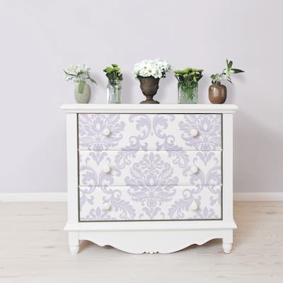 Alameda, Purple Ariel Peel & Stick Wallpaper