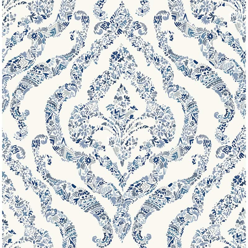 Glendora, Blue Guildford Peel & Stick Wallpaper