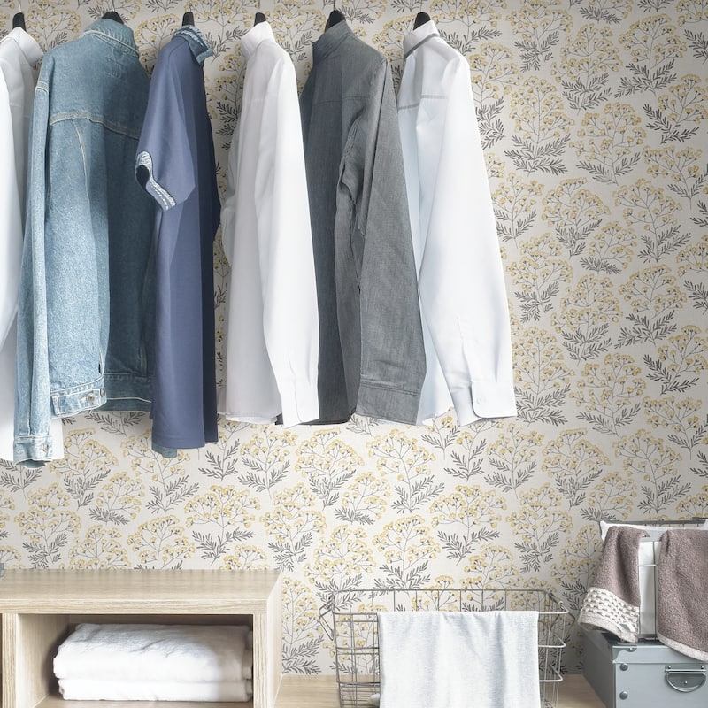 Glendale, Yellow Wethersfield Peel & Stick Wallpaper