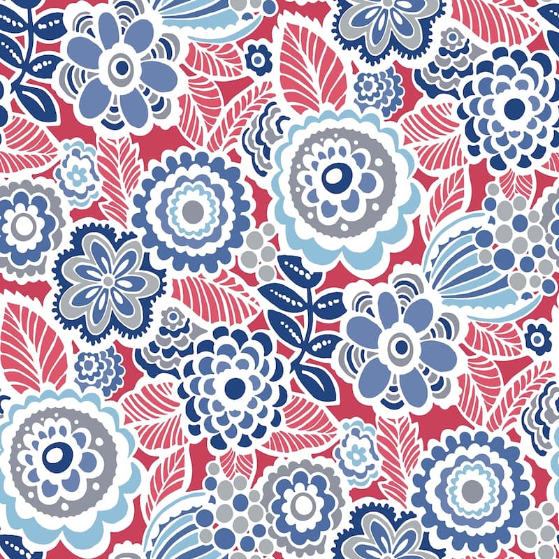 Exeter, Dream On Navy Peel & Stick Wallpaper